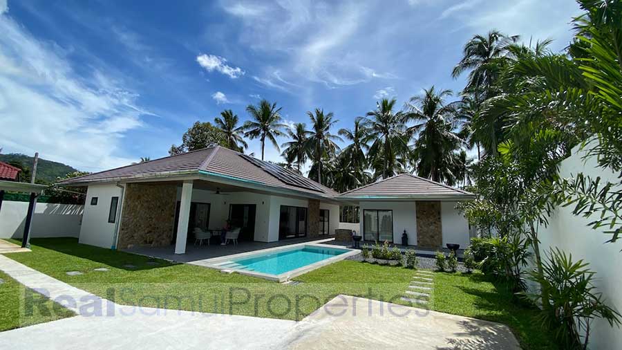 Recently Completed Private Single-Level 4-Bed Garden Pool Villa, Lamai